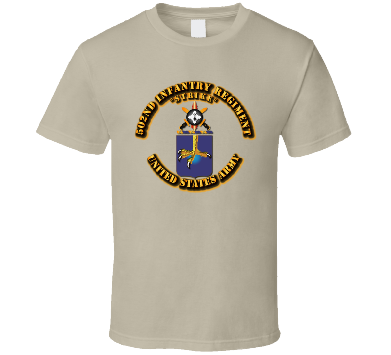 COA - 502nd Infantry Regiment T Shirt