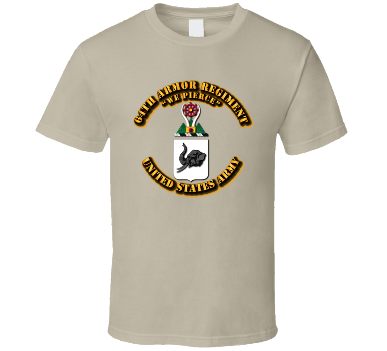 COA - 64th Armor Regiment T Shirt