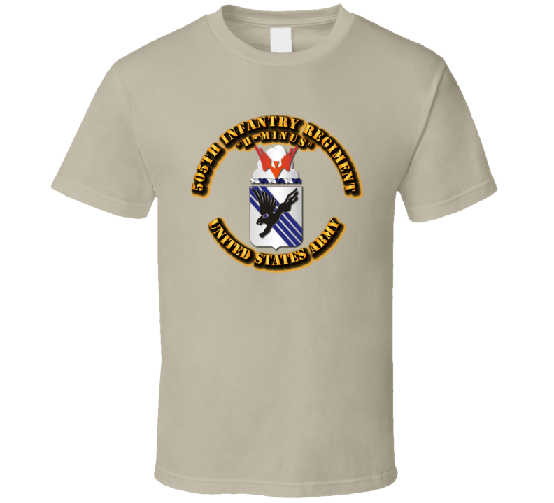 COA - Infantry - 505 Infantry Regiment w Txt T Shirt
