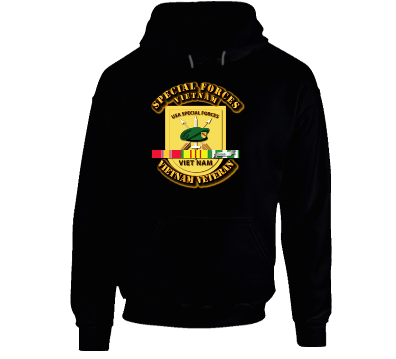 Special Forces - Vietnam Vet  w SVC Ribbons Hoodie
