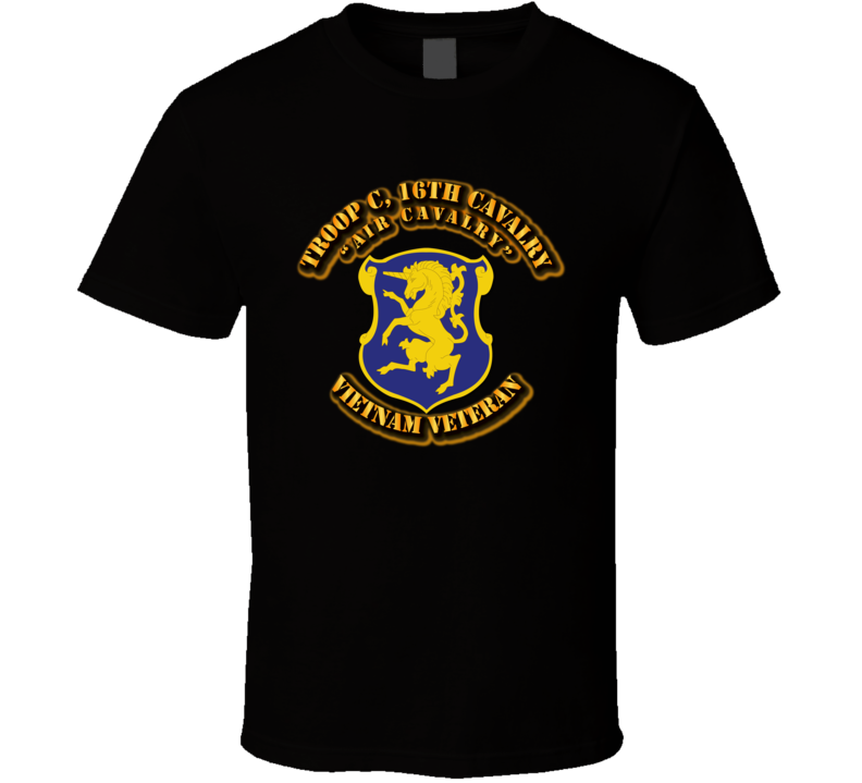 Troop C, 16th Cavalry(Air Cavalry)-No-SVC-Ribbon T Shirt