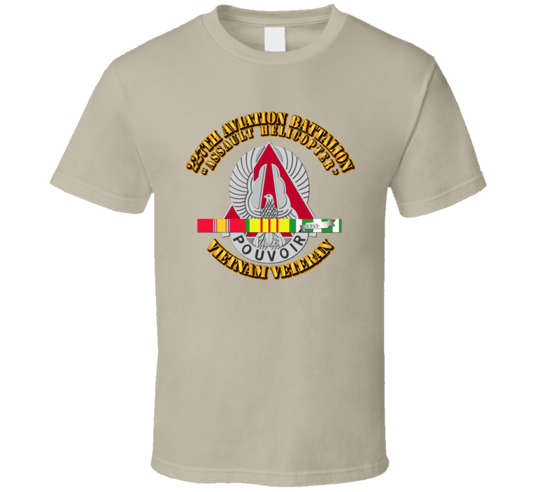 227th Aviation Battalion w SVC Ribbon T Shirt