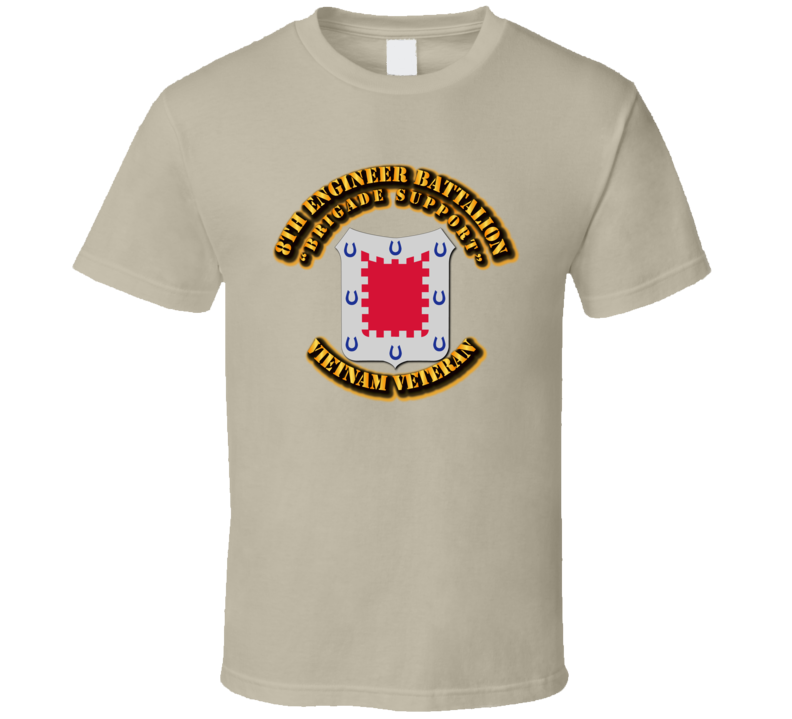8th Engineer Battalion(Brigade Support)-No-SVC-Ribbon T Shirt