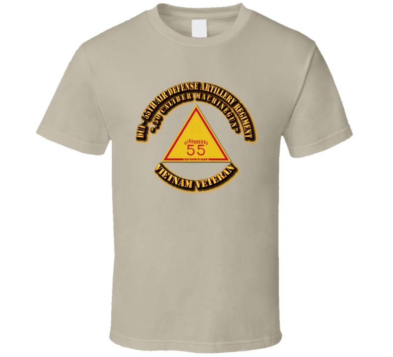 DUI - 55th Air Defense Artillery Regiment (.50 Caliber MG)-No-SVC-Ribbon T Shirt