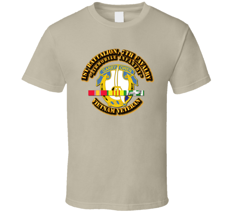 1st Battalion, 7th Cavalry(Airmobile Infantry)-With-SVC-Ribbon T Shirt