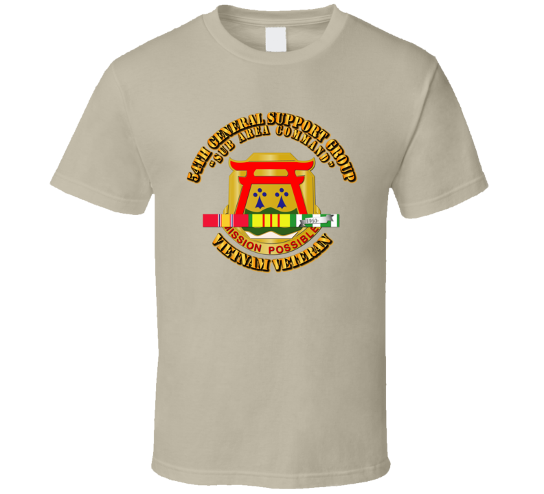 54th General Support Group w SVC Ribbon T Shirt