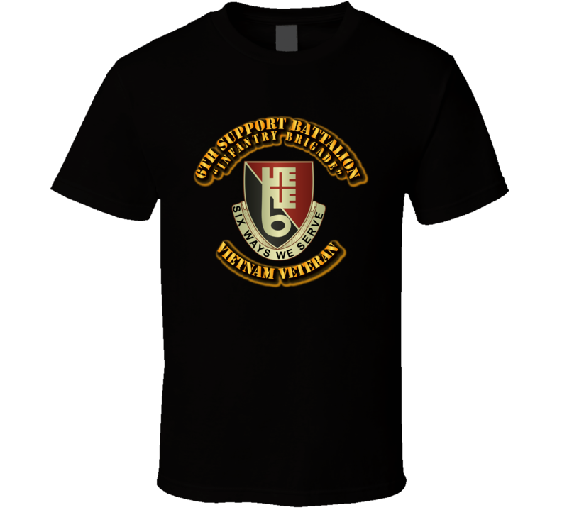 6th Support Battalion without SVC Ribbon T Shirt