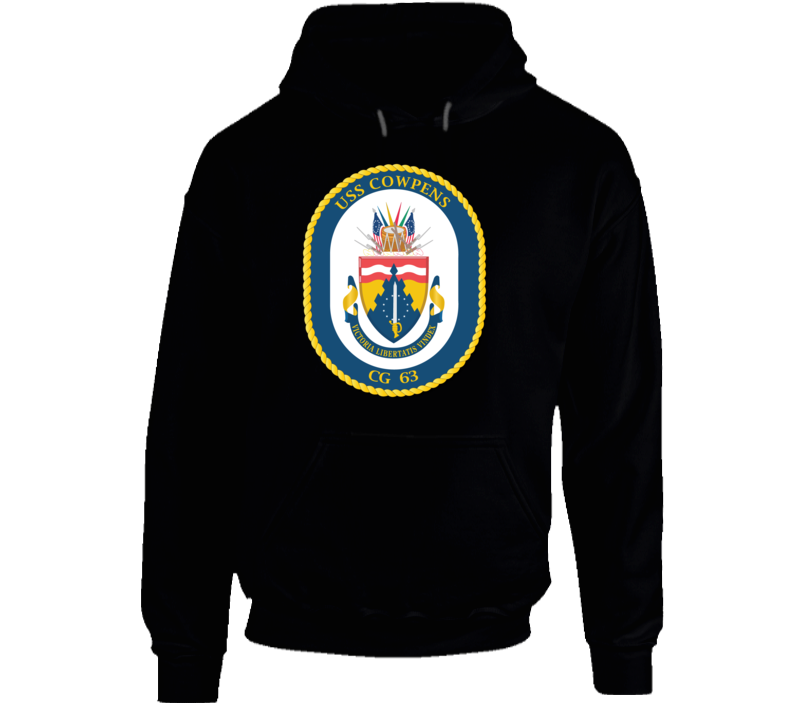 USS Cowpens (CG-63)-No-Text Hoodie