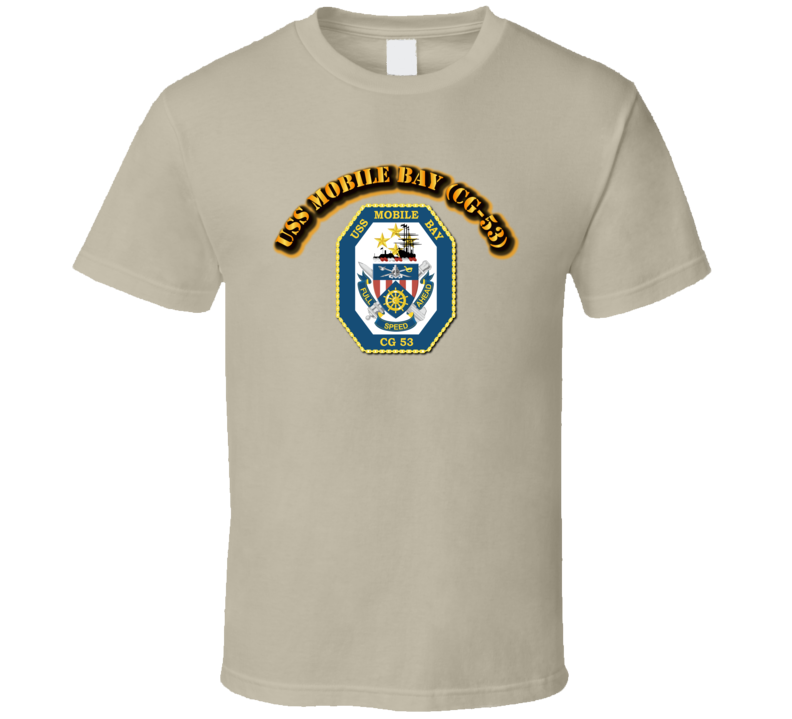 USS Mobile Bay (CG-53)-With Text T Shirt
