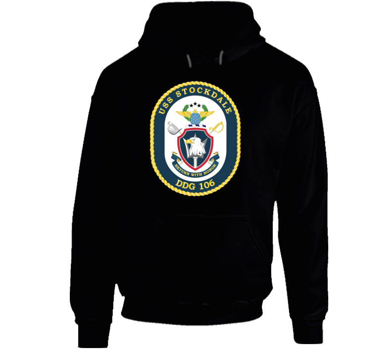 USS Stockdale (DDG-106)-No Text Hoodie