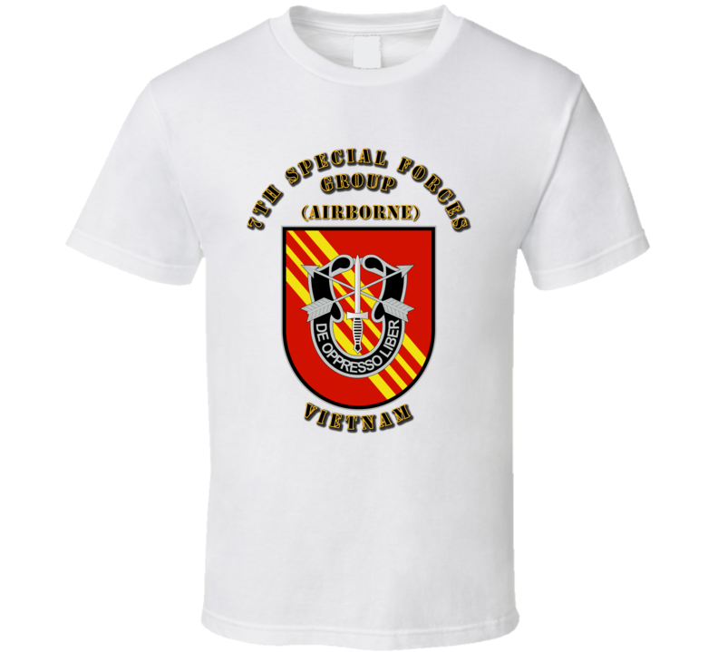 7th SFG - Vietnam - Flash with Text T Shirt