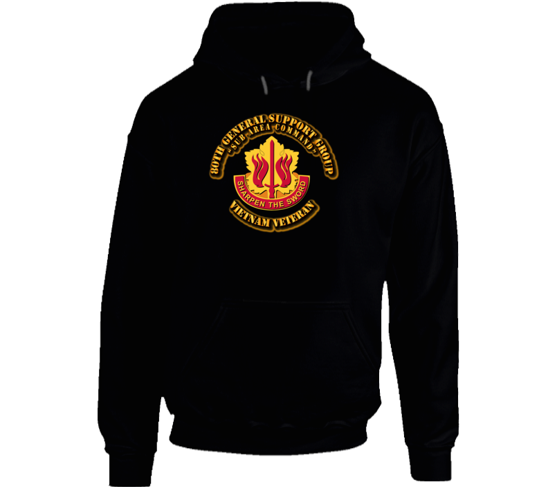 80th General Support Group(Sub Area Command)-With Text Hoodie