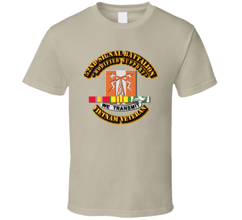 52nd Signal Battalion w SVC Ribbon T Shirt