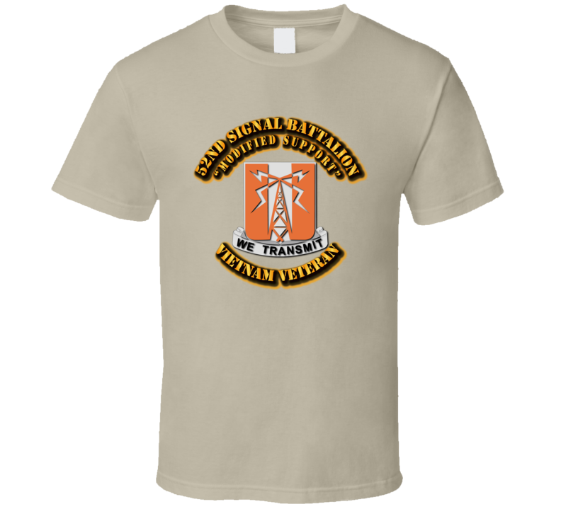 52nd Signal Battalion w Text T Shirt