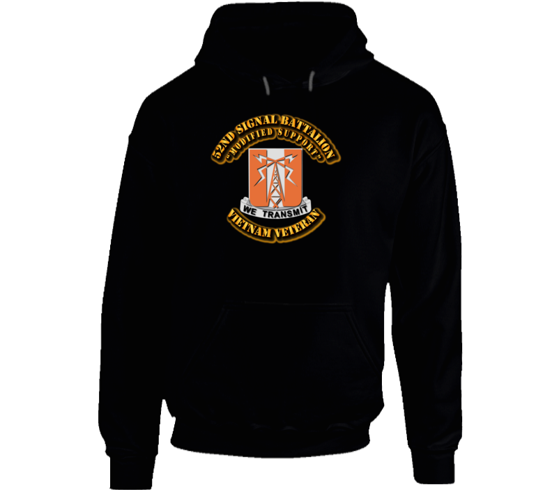 52nd Signal Battalion w Text Hoodie