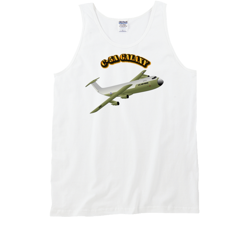 C-5A Galaxy with Text Tanktop