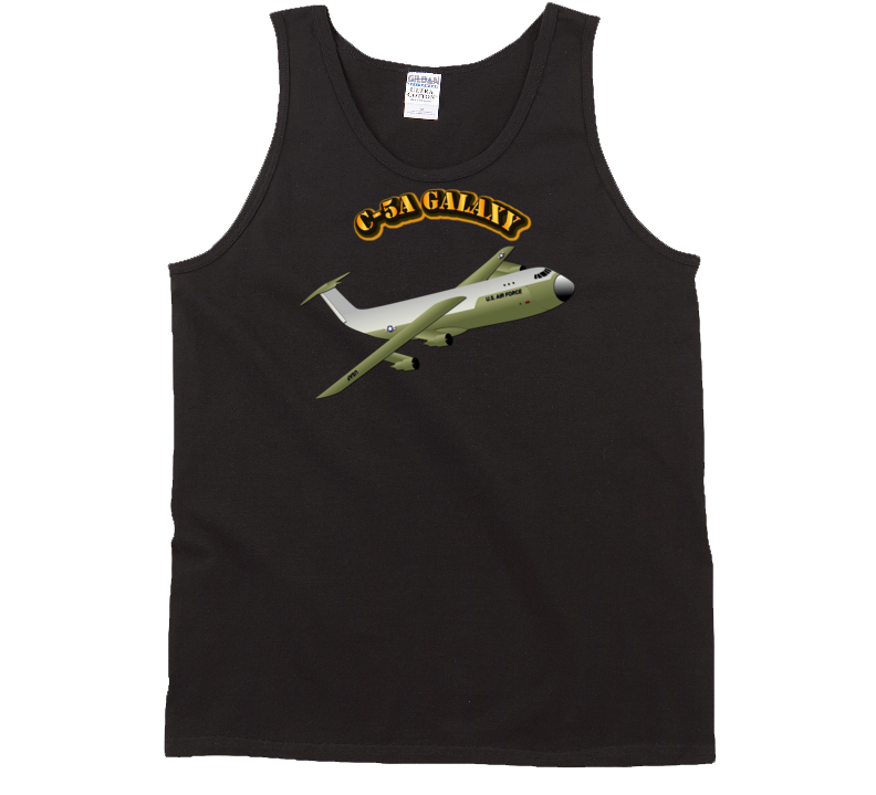 C-5A Galaxy with Text Tanktop