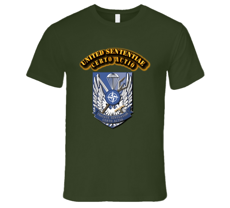 United Sententiae-Certo Actio-with text T Shirt
