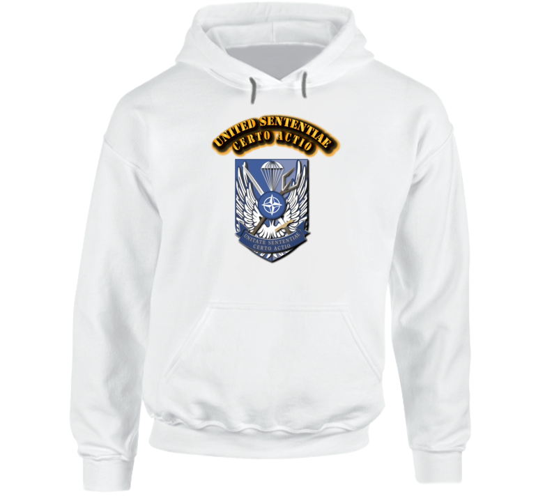 United Sententiae-Certo Actio-with text Hoodie