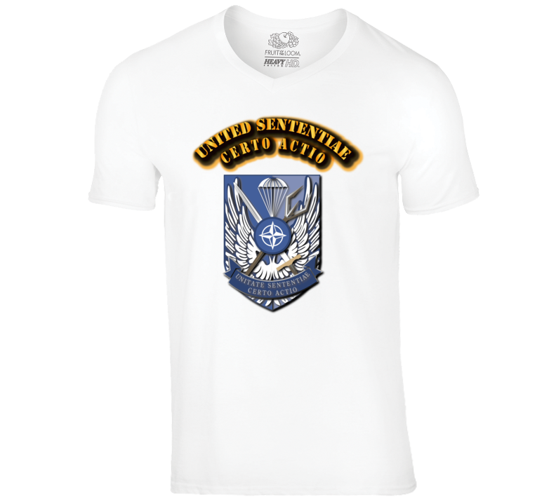 United Sententiae-Certo Actio-with text T Shirt