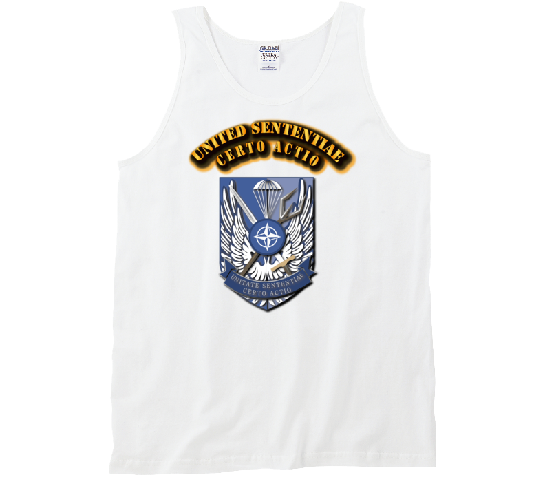 United Sententiae-Certo Actio-with text Tanktop