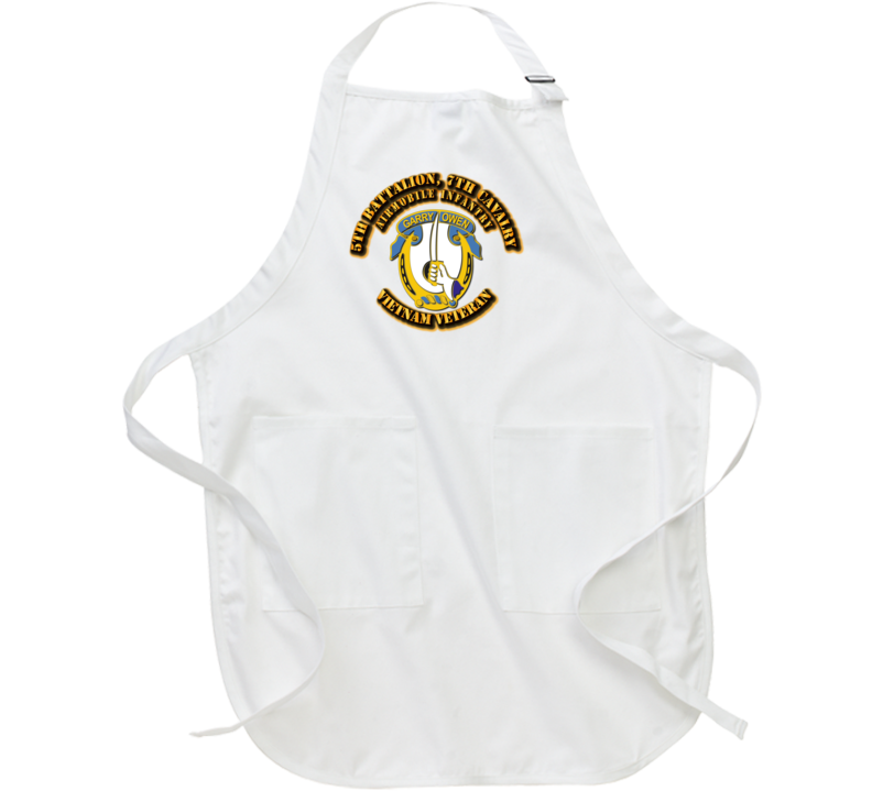 5th Battalion, 7th Cavalry with Text Apron