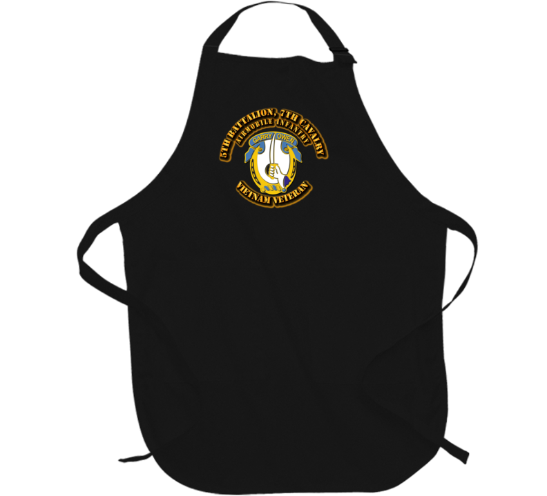 5th Battalion, 7th Cavalry with Text Apron