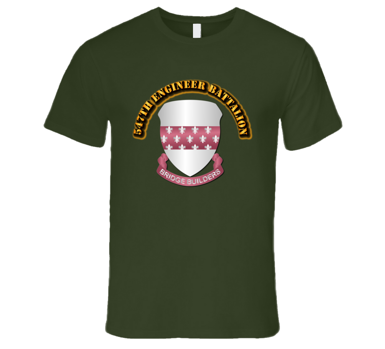 547th Engineer Brigade with Text-1 T Shirt