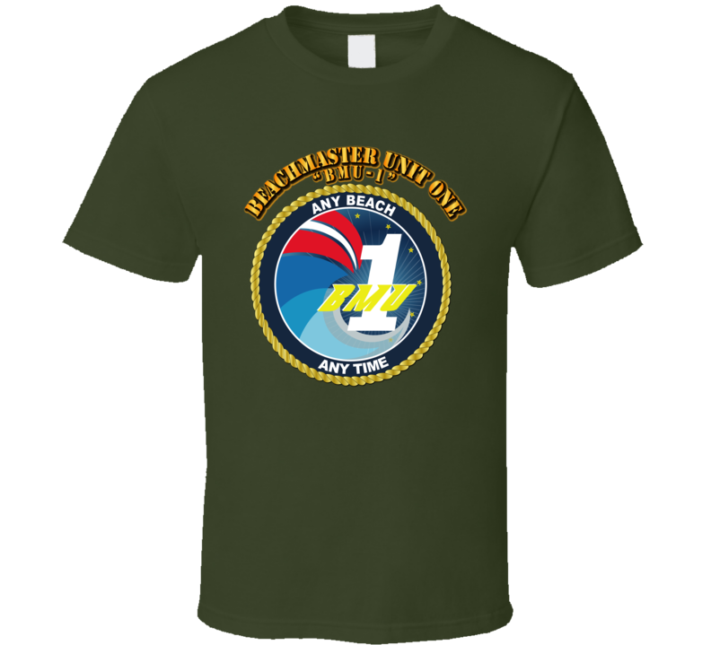 Beachmaster-Unit-One-(BMU-1).W Text T Shirt