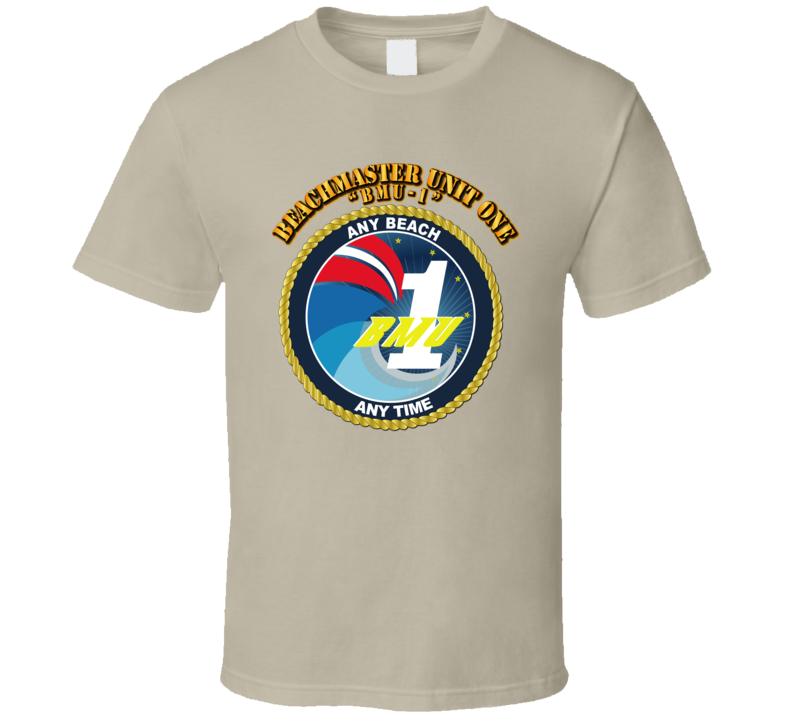 Beachmaster-Unit-One-(BMU-1).W Text T Shirt