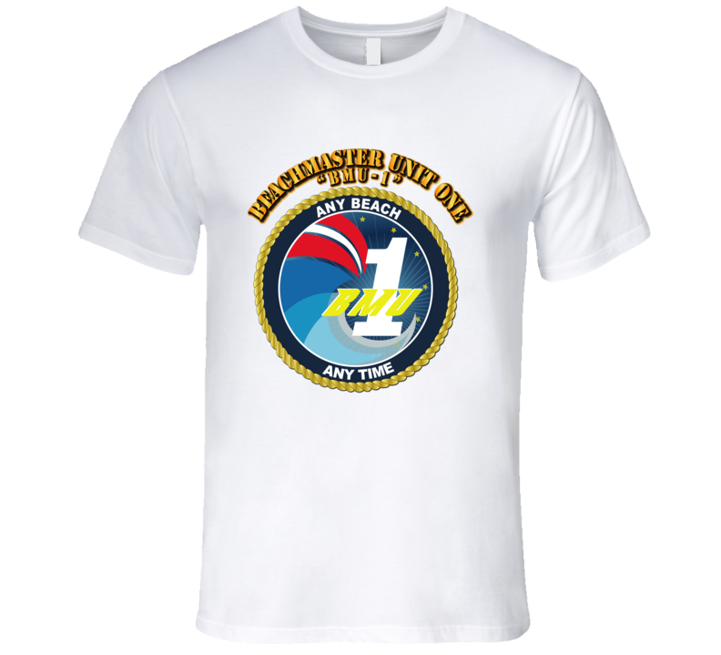 Beachmaster-Unit-One-(BMU-1).W Text T Shirt
