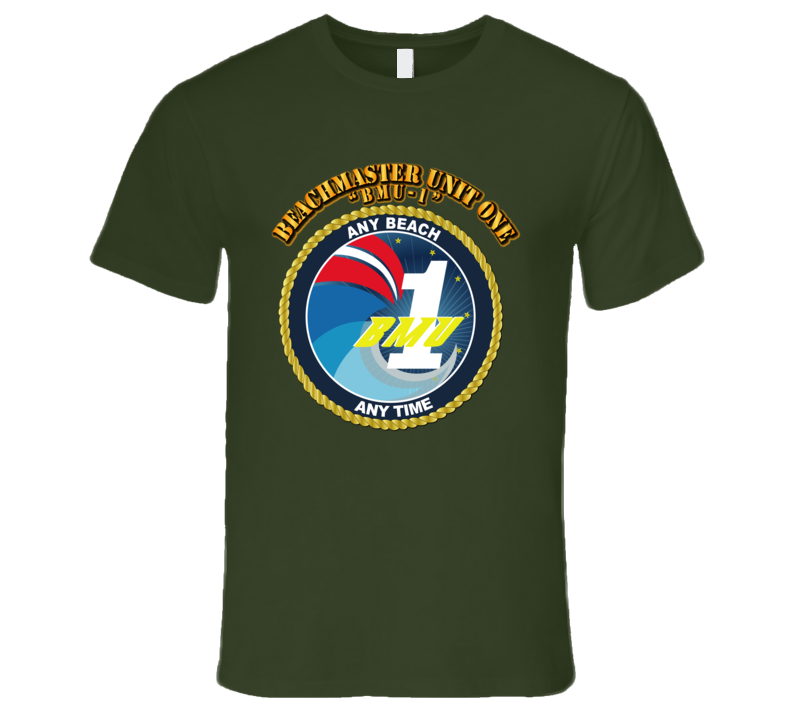 Beachmaster-Unit-One-(BMU-1).W Text  T Shirt