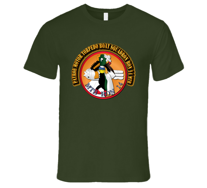 Patrol Motor Torpedo Boat Squadron Ron 14 MTB - With Text T Shirt