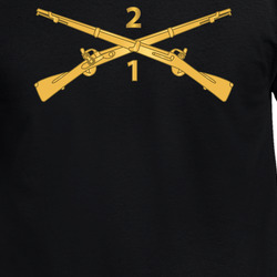 Army - 1st Battalion, 2nd Infantry Regiment Branch Wo Txt  300 T Shirt 40344201