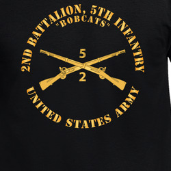 Army - 2nd Battalion, 5th Infantry Regiment Branch - Bobcats - US Army X 300 T Shirt 40344212
