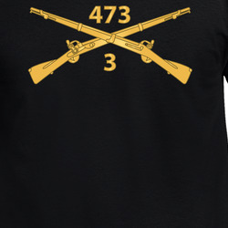 Army - 3rd Battalion, 473rd Infantry Regiment Branch Wo Txt  300 T Shirt 40344226