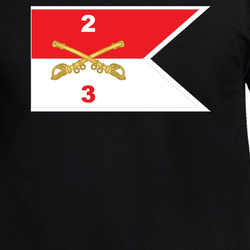 Army - 3rd Squadron - 2nd Cavalry Guidon W White Boundries X 300 T Shirt 40344227