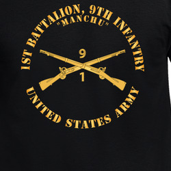 Army - 1st Battalion, 9th Infantry Regiment Branch - Manchu - US Army X 300 T Shirt 40344613