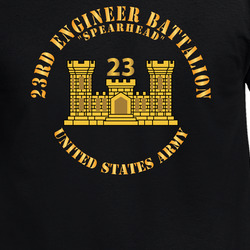 Army - 23rd Engineer Battalion -spearheead  W BR - Num X 300 T Shirt 40344789