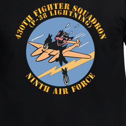 USAAF - 430th Fighter Squadron - P38 Lightning - 9th AF T Shirt 40344803