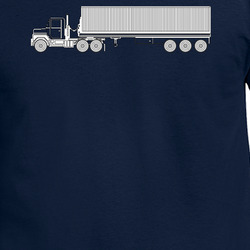 Vehicle - M915 Tractor With M872 - 40 Ft Container - Side - LA X 300 T Shirt 40345756