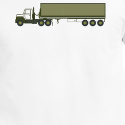 Vehicle - M915 Tractor With M872 - 40 Ft Container - Side X 300 T Shirt 40345757