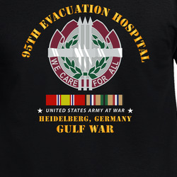 Army - 95th Evacuation Hospital - Gulf  War W  W GULF SVC T Shirt 40345876