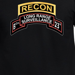 Army - B Company - 23rd Infantry W Recon Tab X 300 T Shirt 40345882
