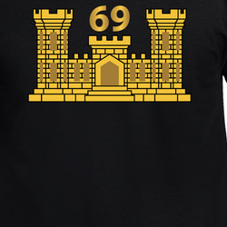 Army - 69th Engineer Battalion - ENG Branch Wo Txt X 300 T Shirt 40345895