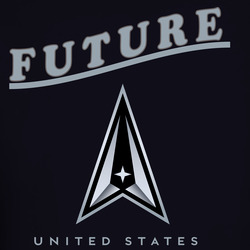 Future Space Force Logo Vertical X 300 Long Sleeve T Shirt 40347183