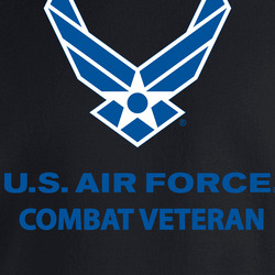 USAF Logo, TM Txt - U S Air Force - Combat Veteran X 300 Crewneck Sweatshirt 40347194