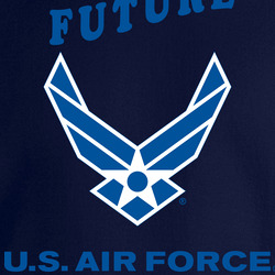 USAF Logo, TM Txt - U S Air Force - Future X 300 Crewneck Sweatshirt 40347198