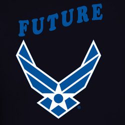 USAF Logo, TM Txt - U S Air Force - Future X 300 Long Sleeve T Shirt 40347199