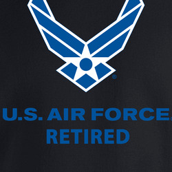 USAF Logo, TM Txt - U S Air Force - Retired X 300 Crewneck Sweatshirt 40347202